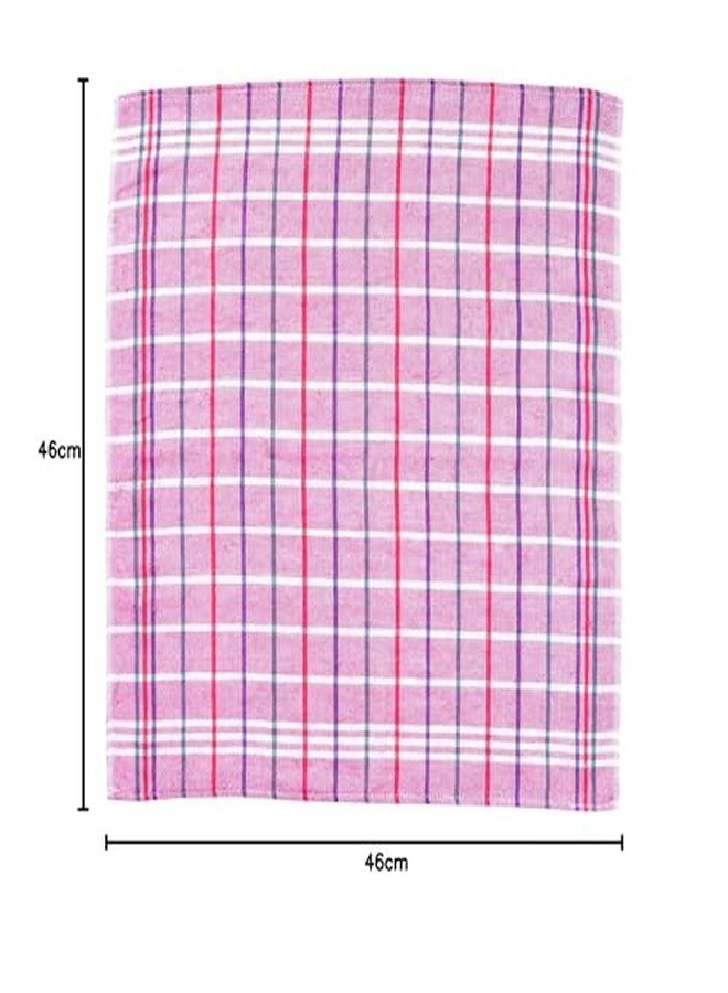 COMFORT WEAVE مناديل تنظيف المطبخ القطنية المريحة، مناديل أطباق - 18 × 18 بوصة، متعددة الألوان، عبوة من 12 قطعة - Image 5